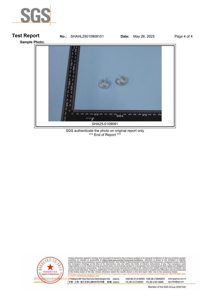 SGS heavy metal testing report page 3
